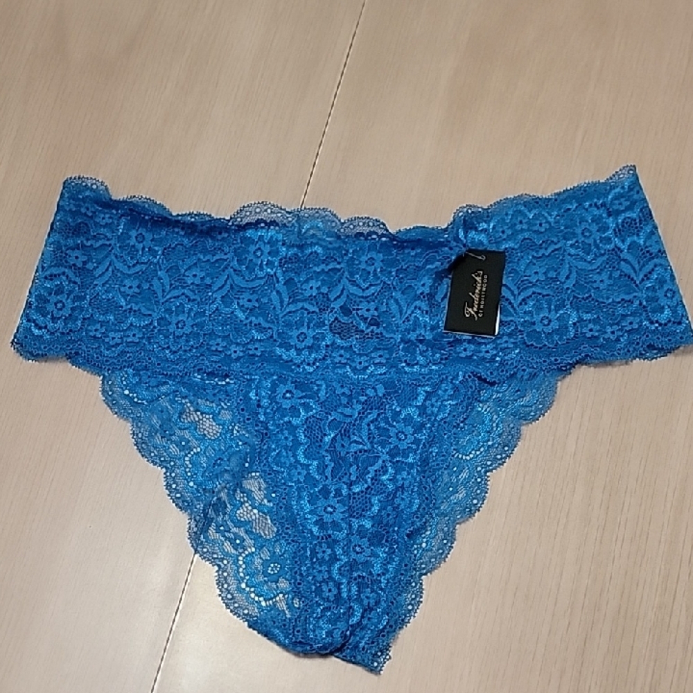 Frederick's of Hollywood Vibrant Blue Lace Panties